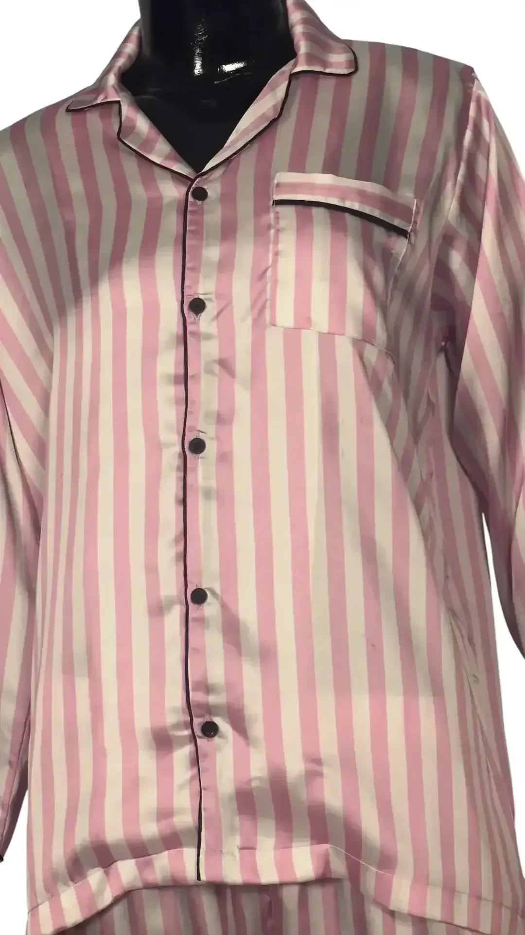 Victoria's Pink 🌸 Striped Poly Linen - ELORA OFFICIAL