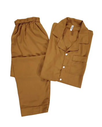 Men’s Solid Mustard Linen - ELORA OFFICIAL