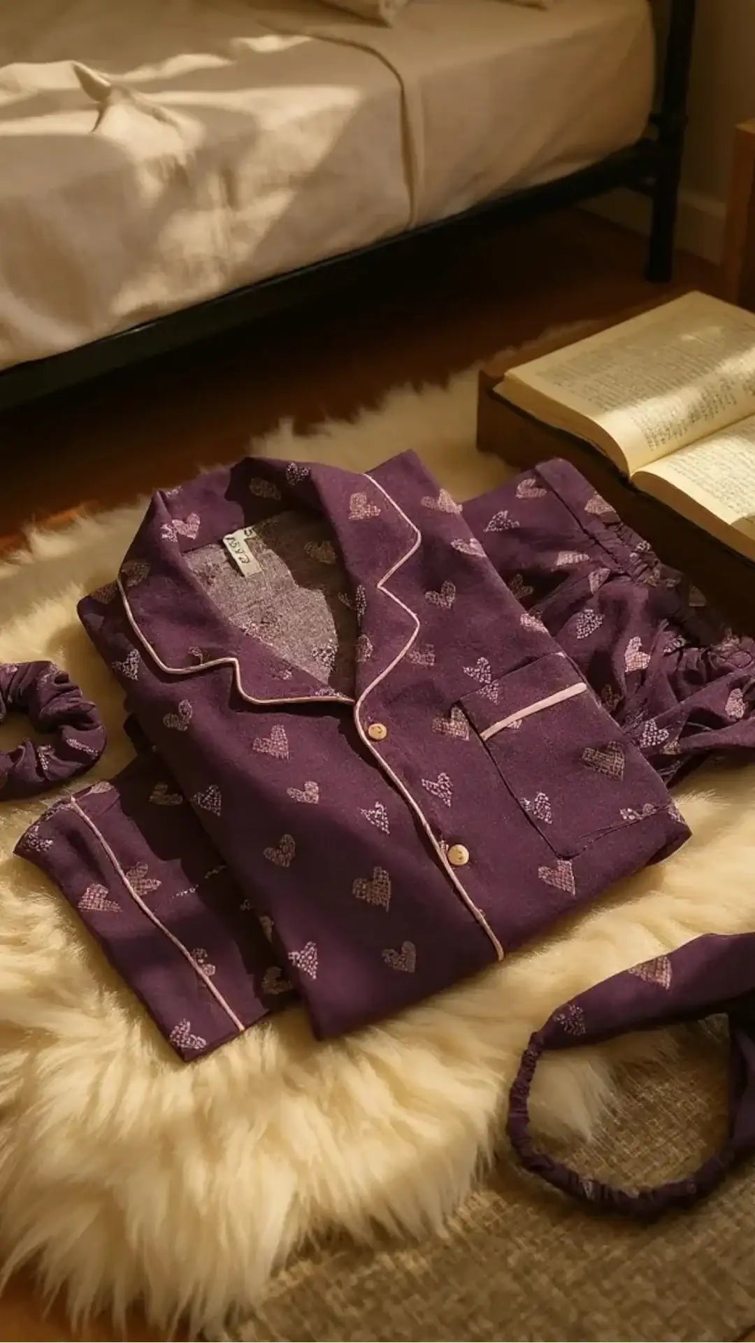 Waffle 🧇 Hearts Poly Linen - ELORA OFFICIAL