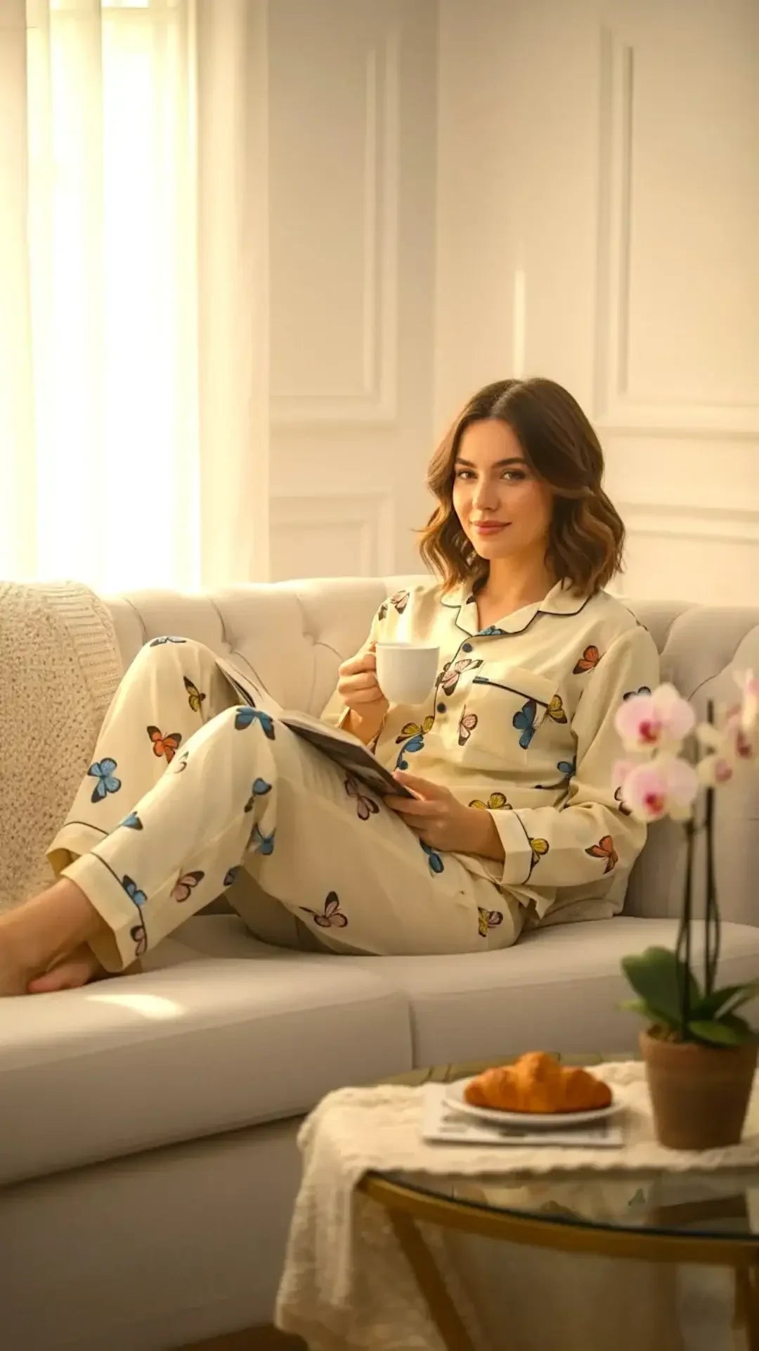 Multi 🦋 Butterflies Linen - ELORA OFFICIAL