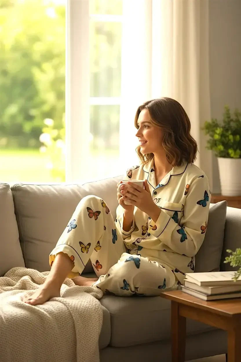 Multi 🦋 Butterflies Linen - ELORA OFFICIAL