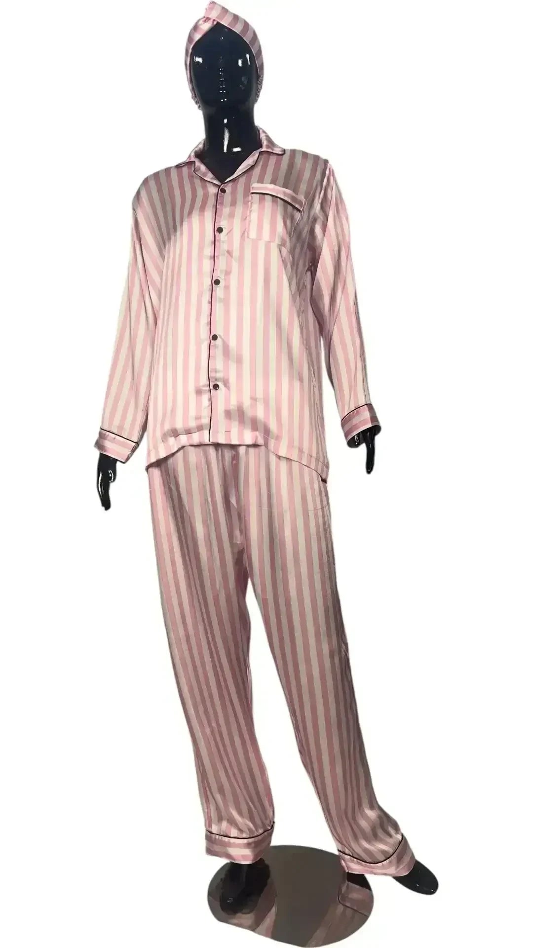 Victoria's Pink 🌸 Striped Poly Linen - ELORA OFFICIAL