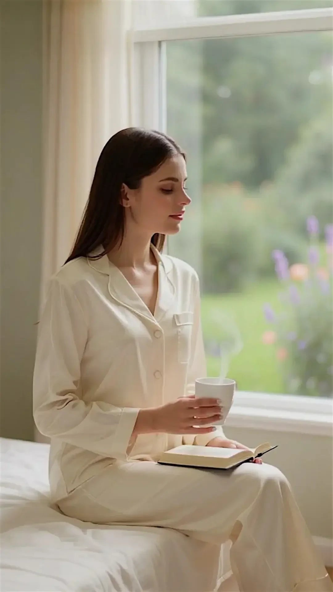 Solid Off White Silk - ELORA OFFICIAL