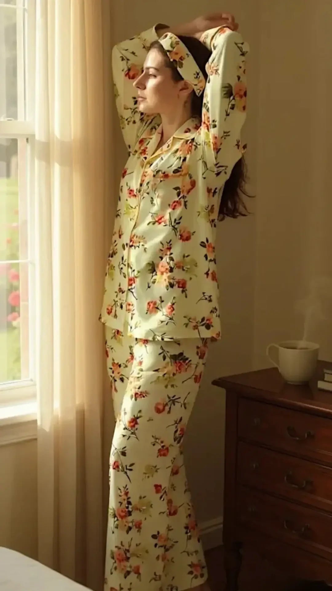 Mint 🍵 Floral Poly Linen - ELORA OFFICIAL