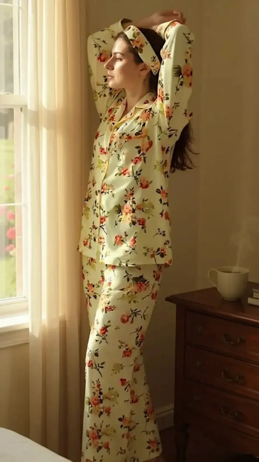 Mint 🍵 Floral Poly Linen - ELORA OFFICIAL