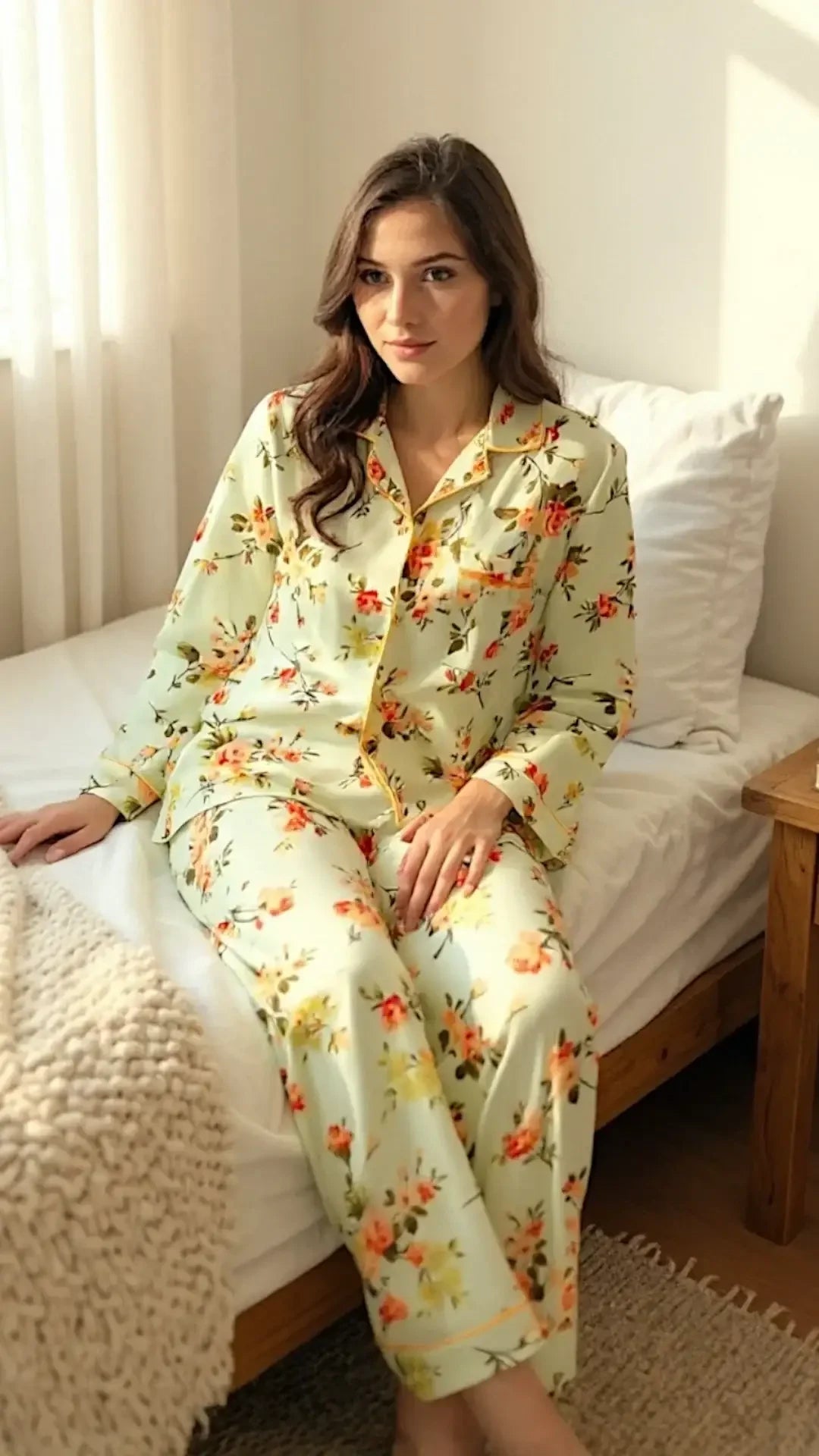 Mint 🍵 Floral Poly Linen - ELORA OFFICIAL