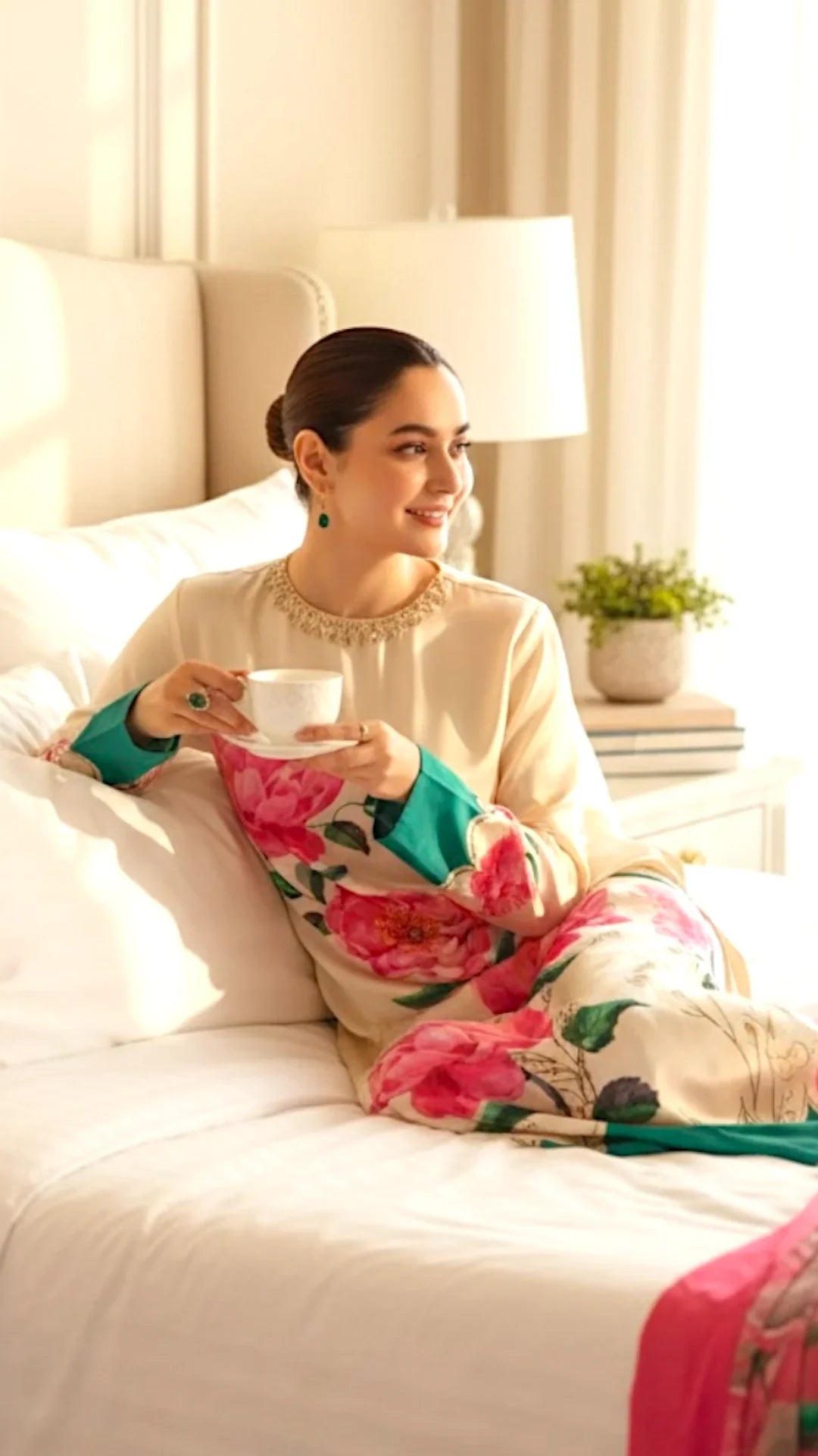 Eden 2 Piece CO-ORD Set Floral Silk - ELORA OFFICIAL