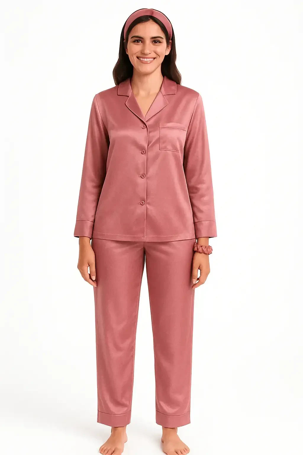 Solid Nude Silk - ELORA OFFICIAL