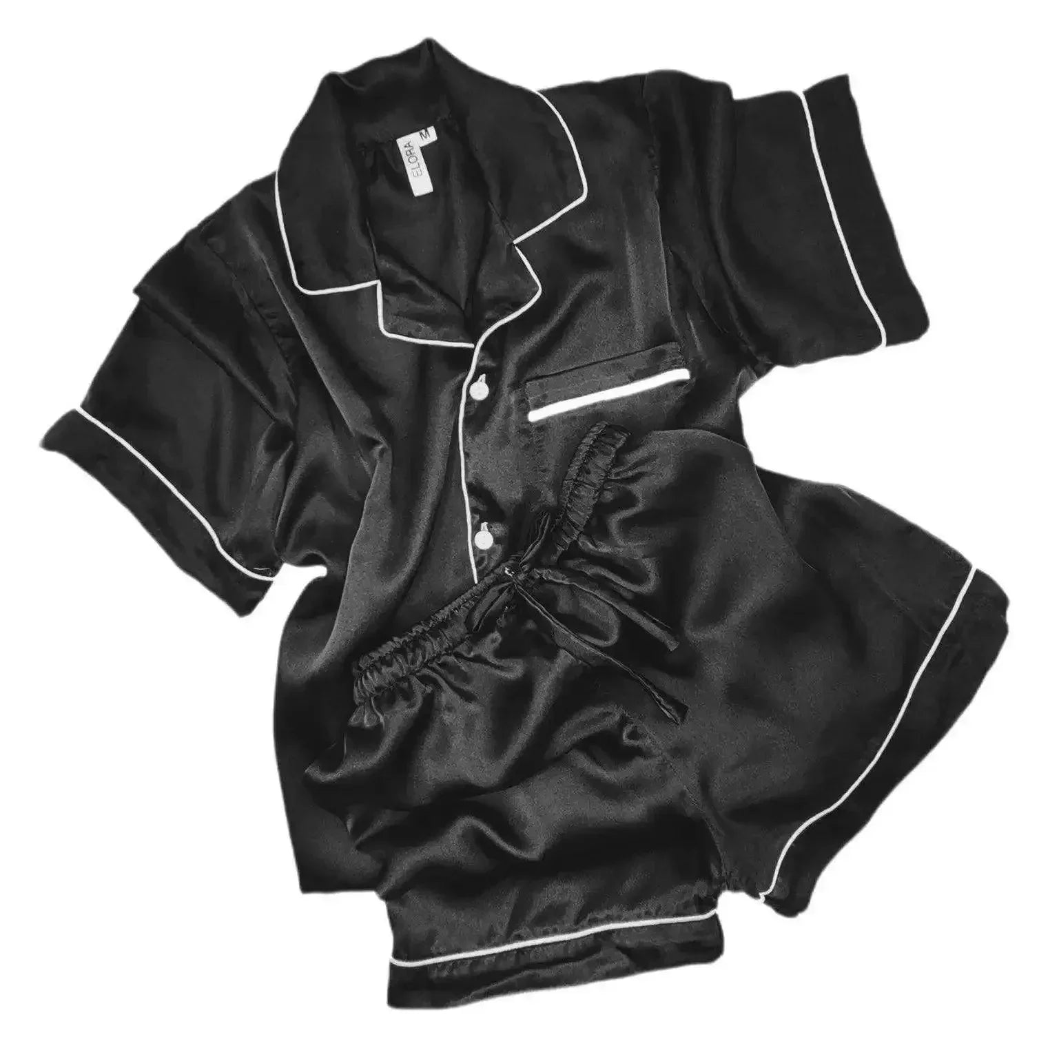 black-silk-shorts-elora-by-m-pjs-33277091381434 - ELORA OFFICIAL - elora.com.pk - PK