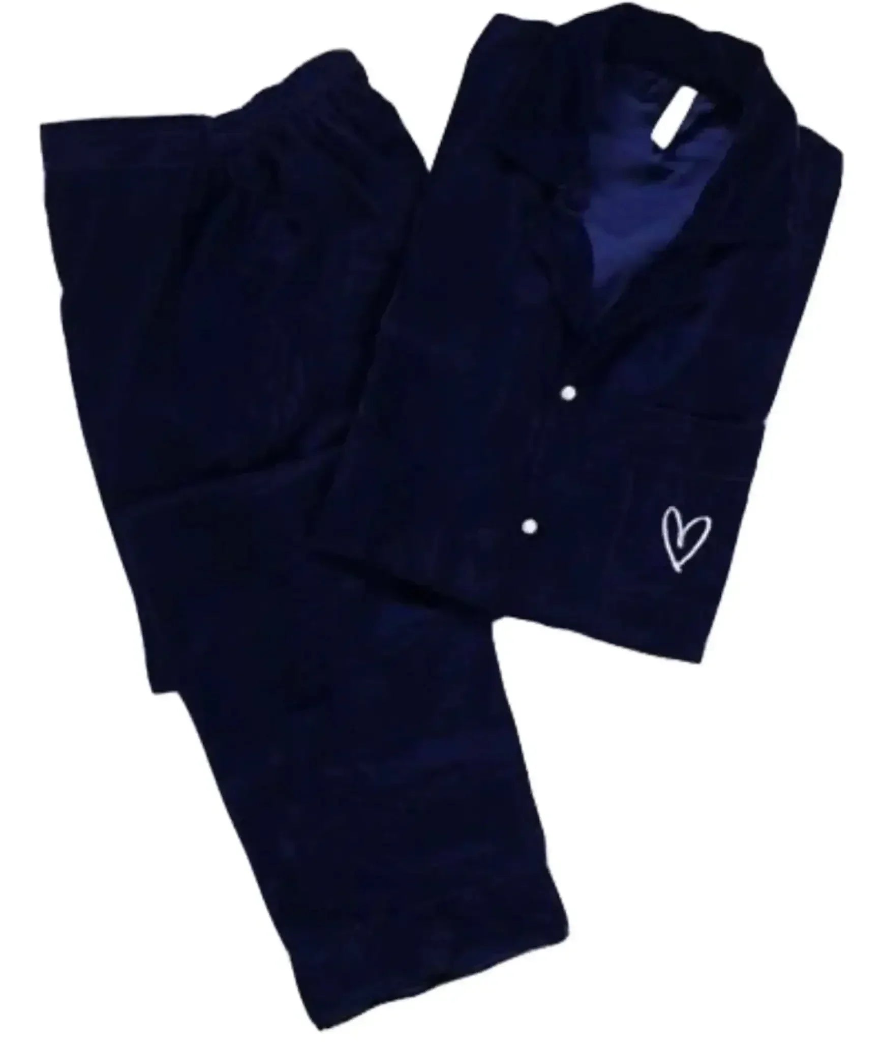 navy-velvet-solid-elora-by-m-pjs-33277087252666 - ELORA OFFICIAL - elora.com.pk - PK